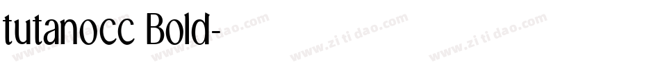 tutanocc Bold字体转换